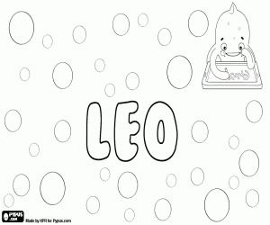 Coloriage Leo, nom de diverses origines