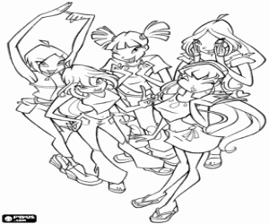 Coloriage Les Fées de Winx Club