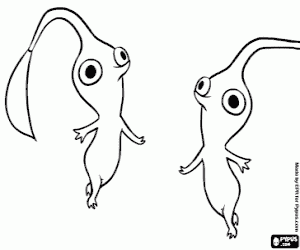 Coloriage Les êtres étranges Pikmin