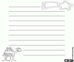 Coloriage Lettre avec camel et étoile
