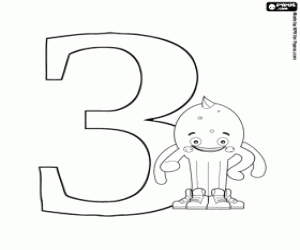 Coloriage La lettre russe З avec Pypus