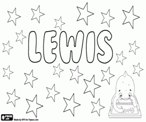 Coloriage Lewis, nom anglais