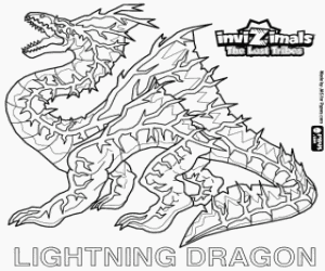 Coloriage Lightning Dragon, Invizimals The Lost Tribes