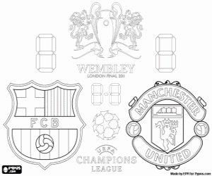 Coloriage Ligue des champions finale 2010-2011
