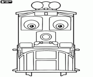 Coloriage La locomotive Dunbar, Chuggington