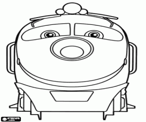 Coloriage Le locomotive électrique Koko