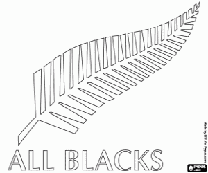 Coloriage Logo des All Blacks