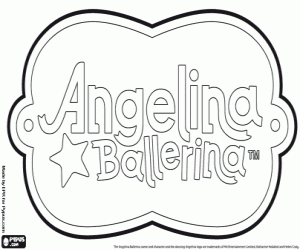 Coloriage Logo Angelina Ballerina