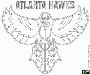 Coloriage Logo des Atlanta Hawks