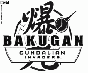 Coloriage Logo Bakugan Gundalian Invaders