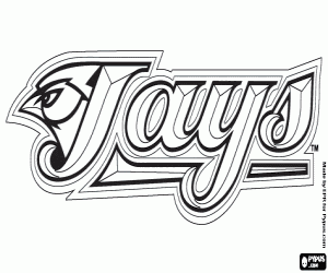 Coloriage Logo des Blue Jays de Toronto