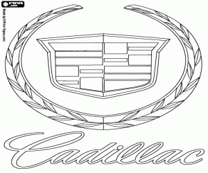 Coloriage Logo Cadillac