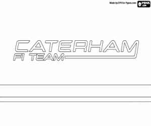 Coloriage Logo Caterham F1 Team