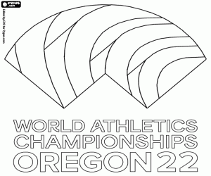 Coloriage Logo du championnat de l’Oregon 2022