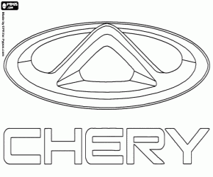 Coloriage Logo Chery Automobile