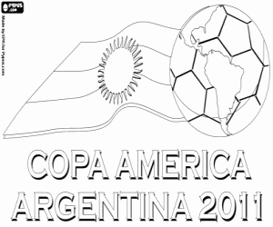 Coloriage Logo Copa América Argentine 2011
