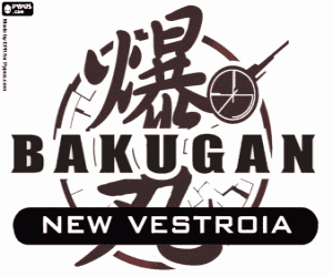 Coloriage Logo de Bakugan New Vestroia