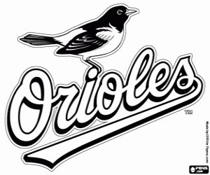 Coloriage Logo de Baltimore Orioles