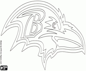 Coloriage Logo de Baltimore Ravens
