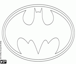 Coloriage Le logo de Batman
