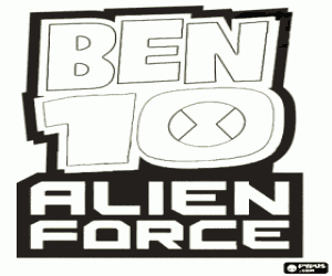 Coloriage Logo de Ben 10: Alien Force