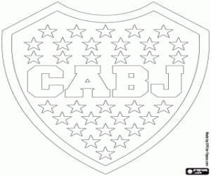 Coloriage Logo de Boca Juniors
