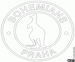 Coloriage Logo de Bohemians Praha