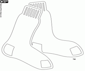 Coloriage Logo de Boston Red Sox