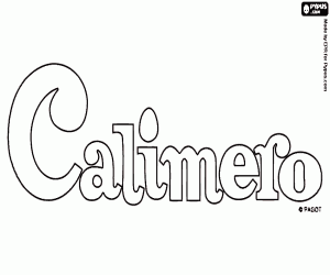 Coloriage Logo de Calimero