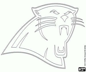 Coloriage Logo de Carolina Panthers