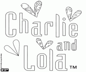 Coloriage Logo de Charlie and Lola