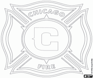 Coloriage Logo de Chicago Fire