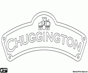 Coloriage Logo de Chuggington