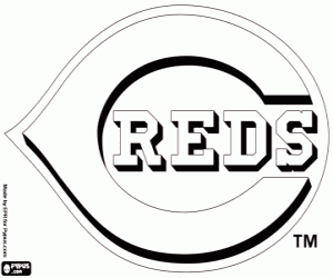 Coloriage Logo de Cincinnati Reds