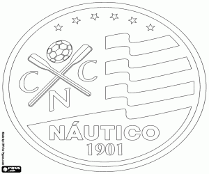 Coloriage Logo de Clube Náutico Capibaribe