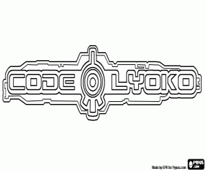 Coloriage Logo de Code Lyoko