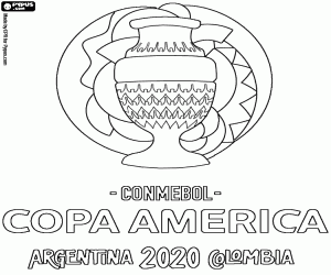 Coloriage Logo de la Copa America 2020-2021
