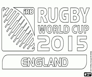 Coloriage Logo de Coupe du monde de Rugby 2015
