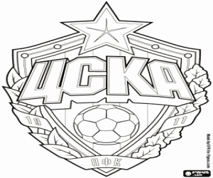 Coloriage Logo de CSKA Moscou