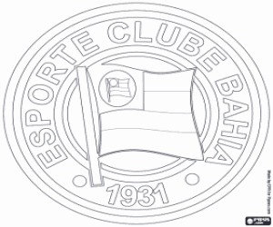 Coloriage Logo de Esporte Clube Bahia