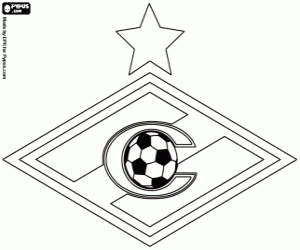 Coloriage Logo de FC Spartak Moscou