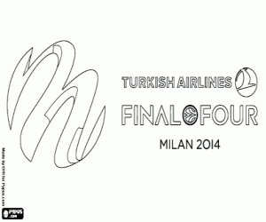 Coloriage Logo de Final Four Milan 2014