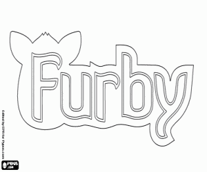Coloriage Logo de Furby