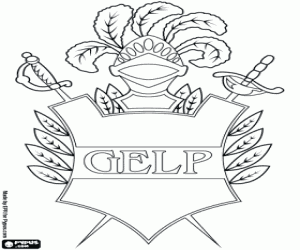 Coloriage Logo de Gimnasia y Esgrima, GELP