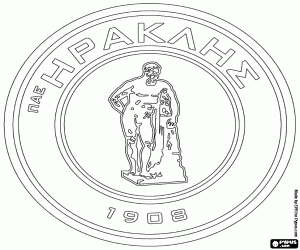 Coloriage Logo de Iraklis Thessalonique