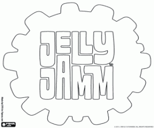 Coloriage Logo de Jelly Jamm