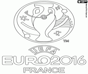 Coloriage Logo de l'Euro 2016
