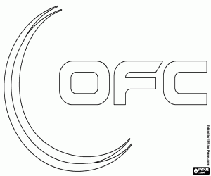 Coloriage Logo de l'OFC, football en Océanie
