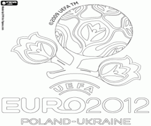 Coloriage Logo de l'UEFA EURO 2012
