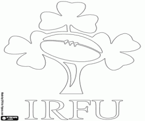 Coloriage Logo de l'équipe de rugby de l'Irlande